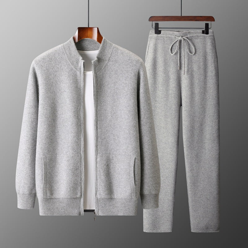 Men's Double-strand Thickened Wool Suit Cardigan