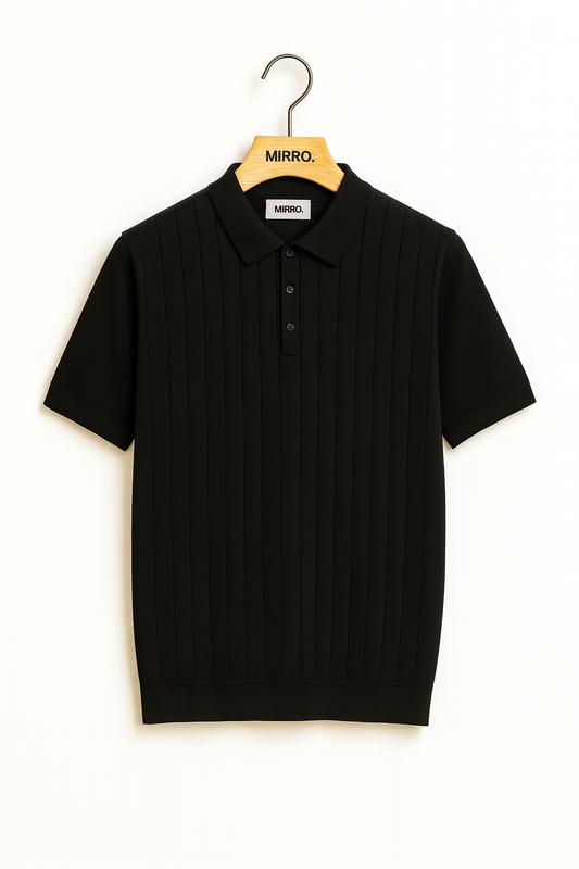 Light Luxury High-end Machine Washable Wool Short-sleeved Polo Shirt
