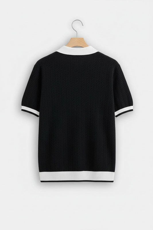 Polo Shirt Men's Ice Silk Led High-end Short-sleeved T-shirt Summer