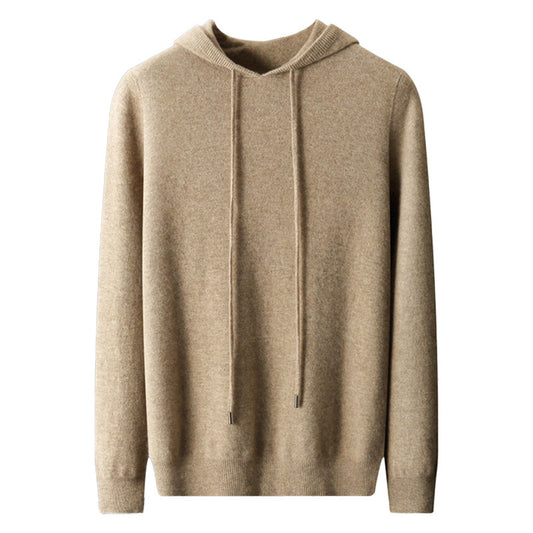 Men's Hooded Loose Knitted Sweater