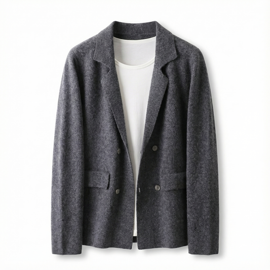 Wool Cardigan Suit Lapel Loose Fashionable Jacket