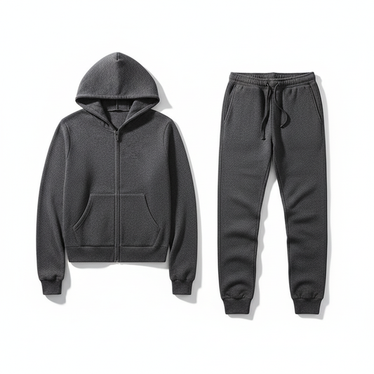 Men's Wool Coat Casual Pants Suit