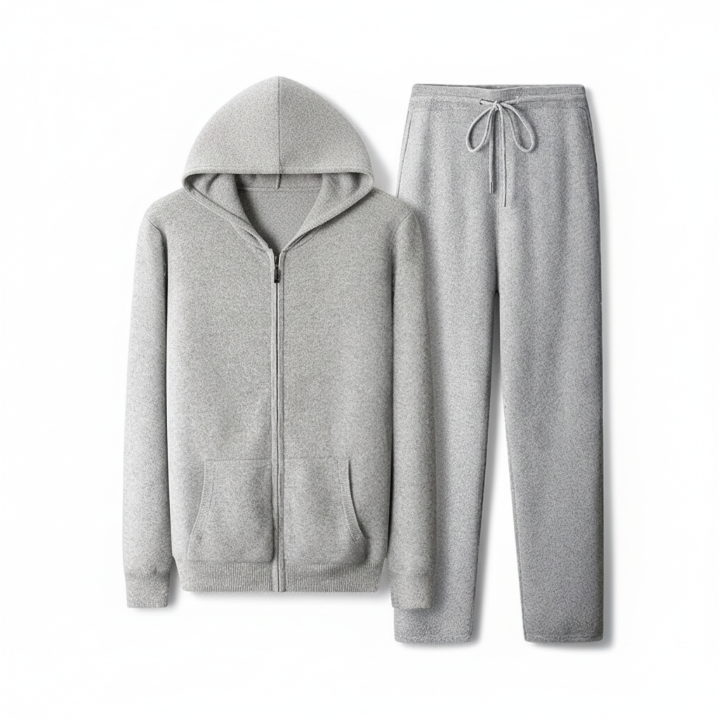 Men's Wool Coat Casual Pants Suit