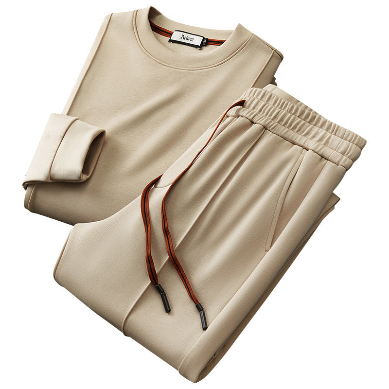 Round Neck Sweater Casual Men's Suit