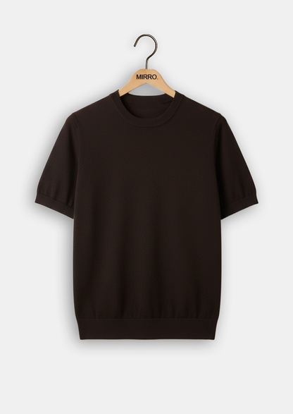 Knit Crewneck T-Shirt