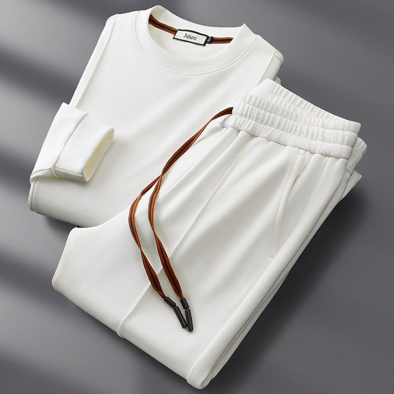 Round Neck Sweater Casual Men's Suit