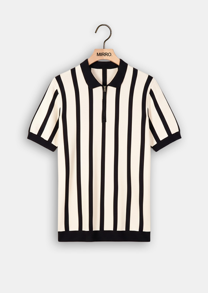 Textured Stripe Polo