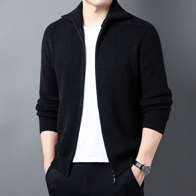 Spring And Autumn New Casual Men's Outerwear Sweater