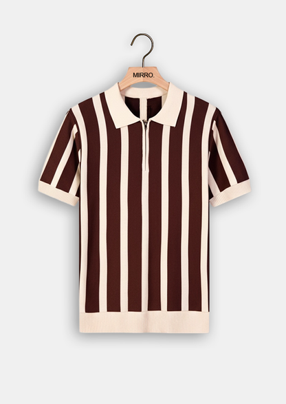 Textured Stripe Polo