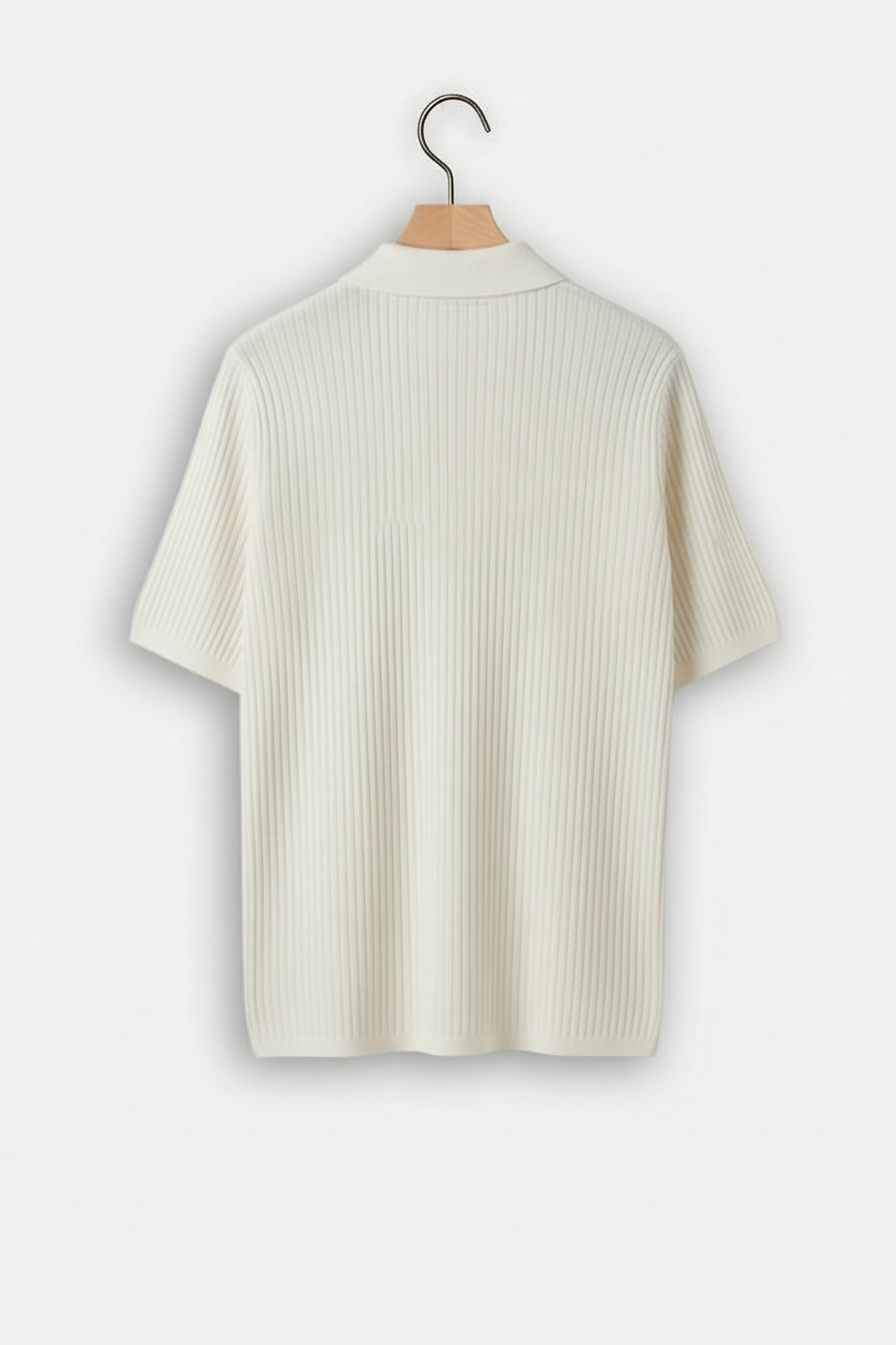 Men's Solid Color Casual Half Sleeve Bottoming Shirt