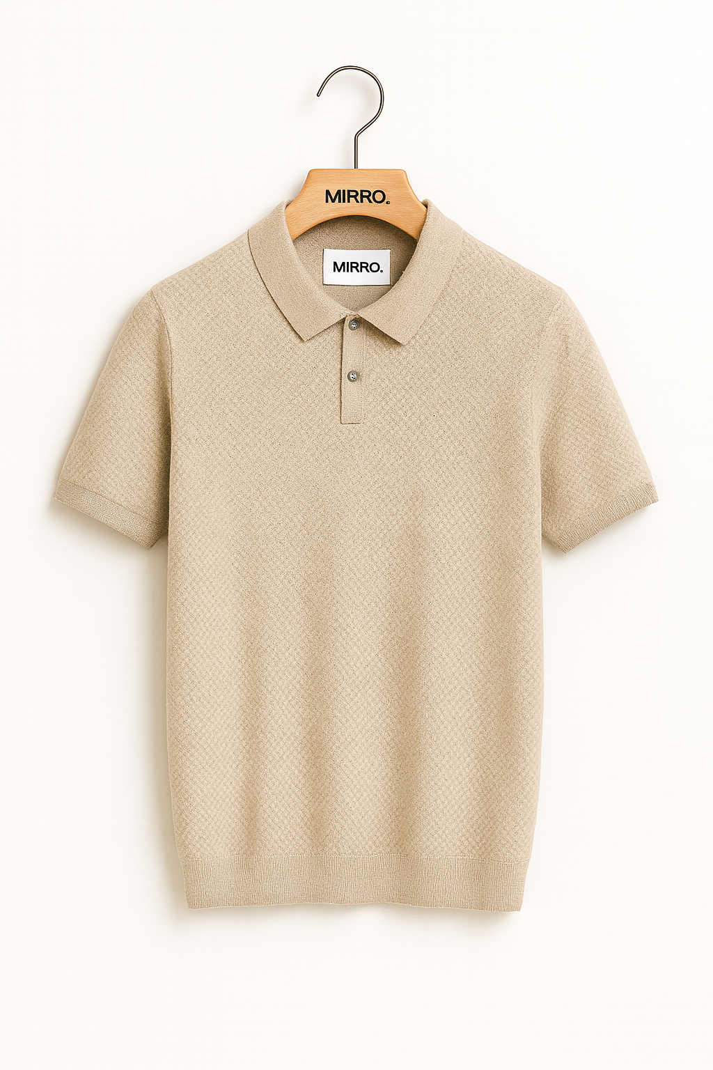 Men's Cashmere Sweater Lapel Pullover Shirt Collar Solid Color Wool Knitted With Short Sleeves