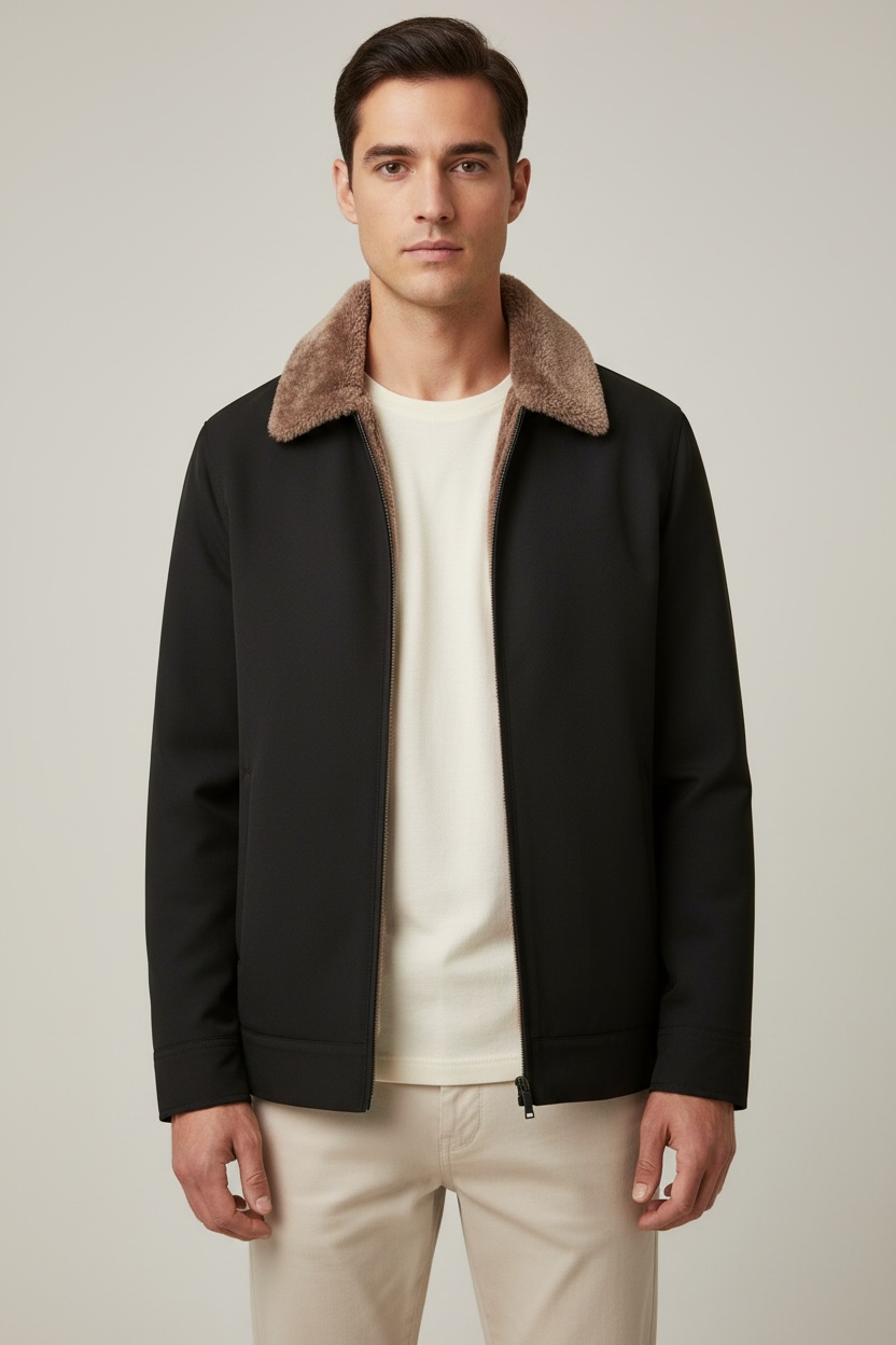 Men's Cashmere Thickened Cashmere Warm Cotton Suit