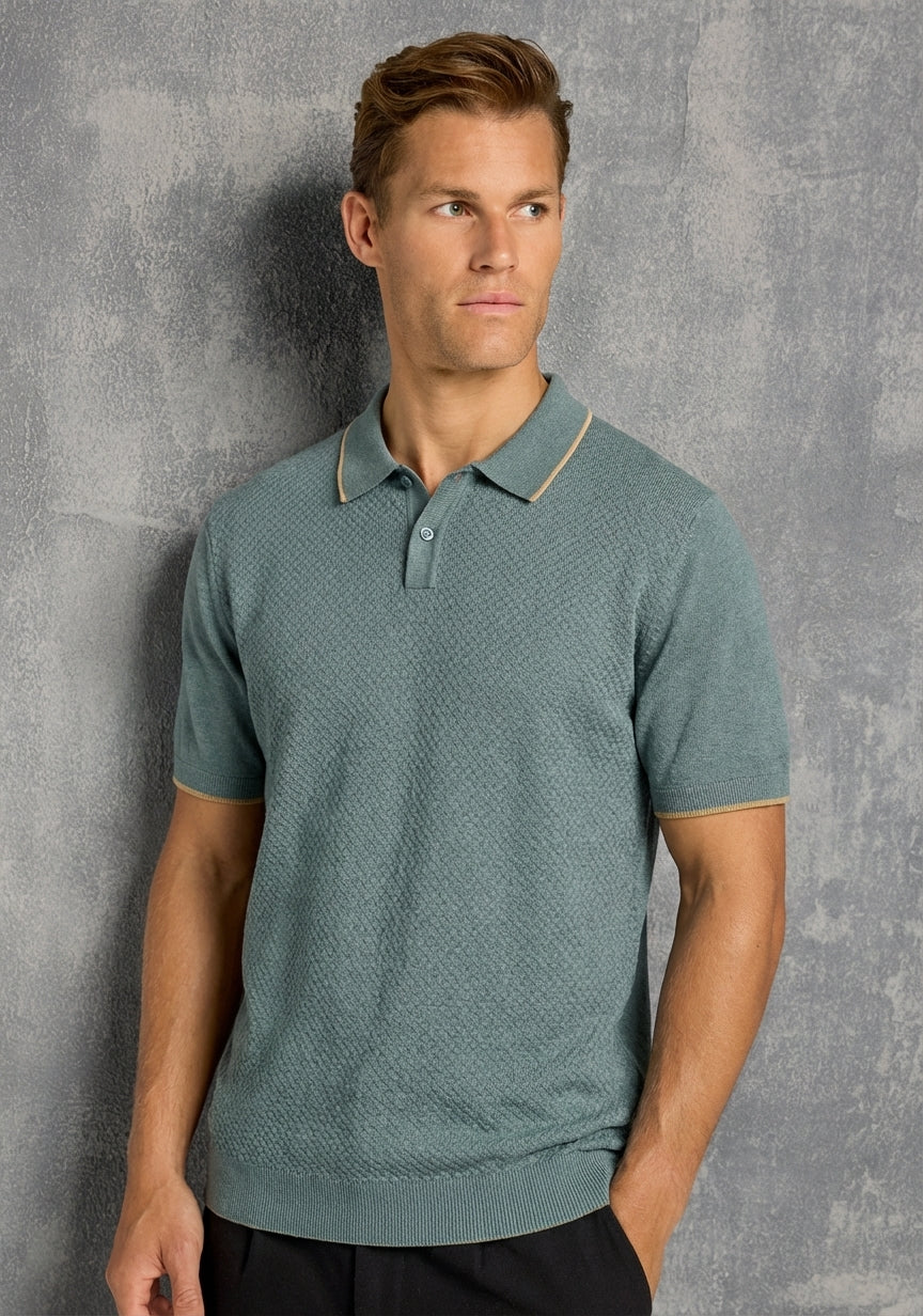 Cashmere Knit Polo