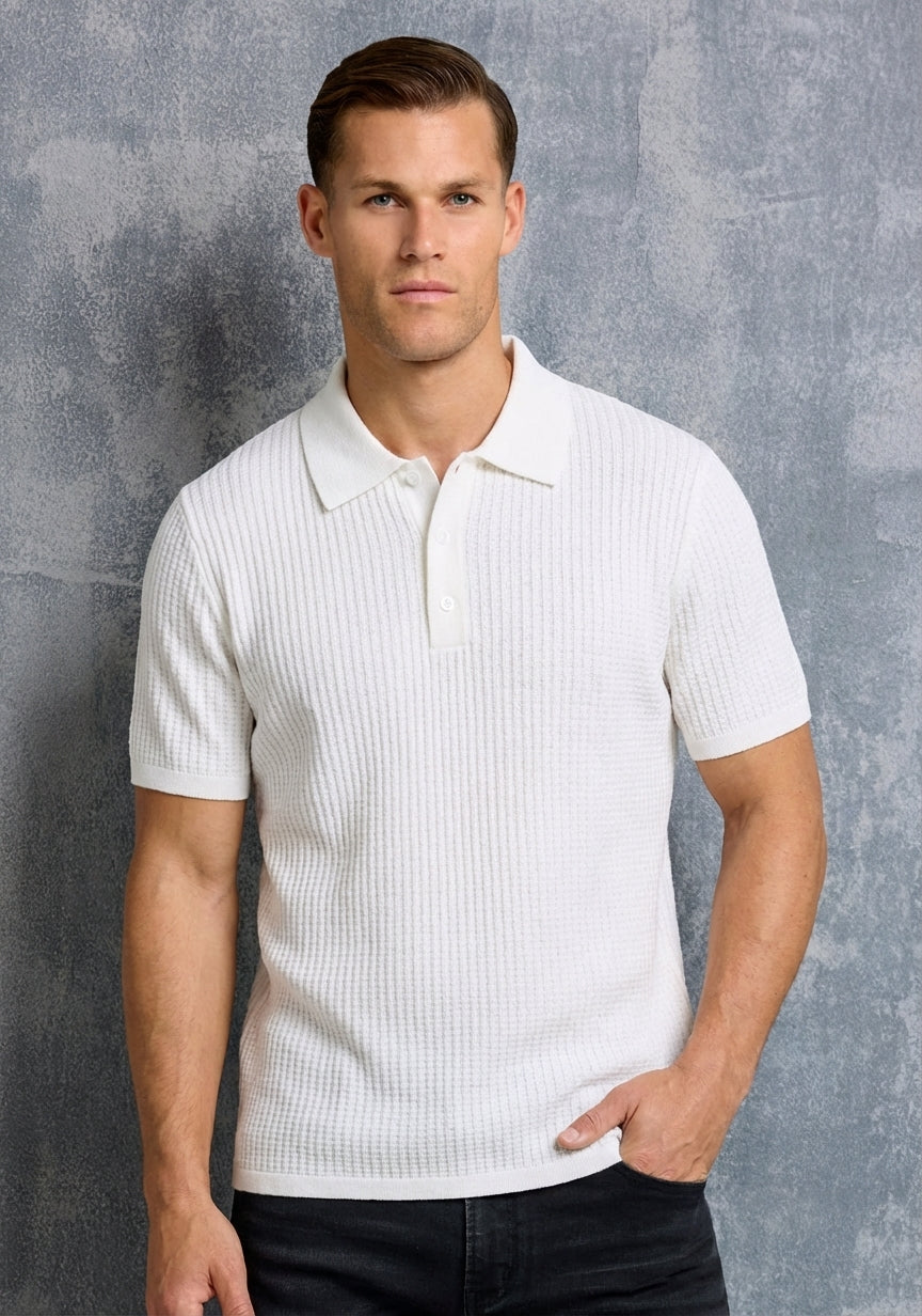 Wool Knit Polo