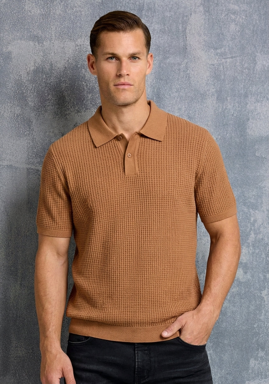 Wool Knit Polo