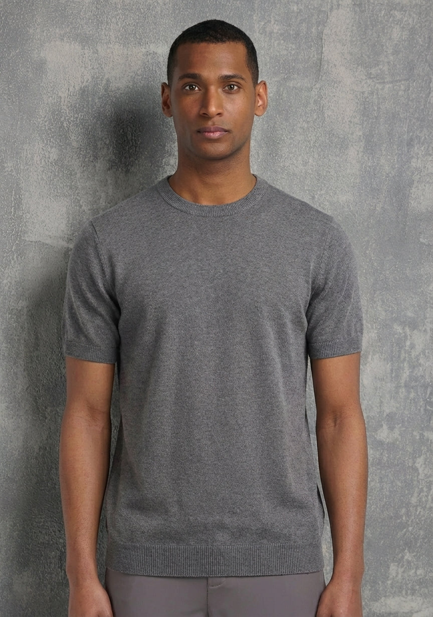 Knit Crewneck T-Shirt