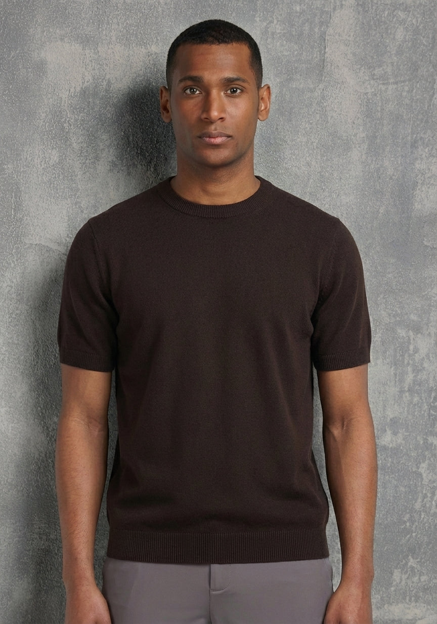 Knit Crewneck T-Shirt