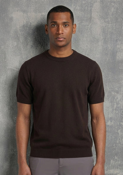 Knit Crewneck T-Shirt