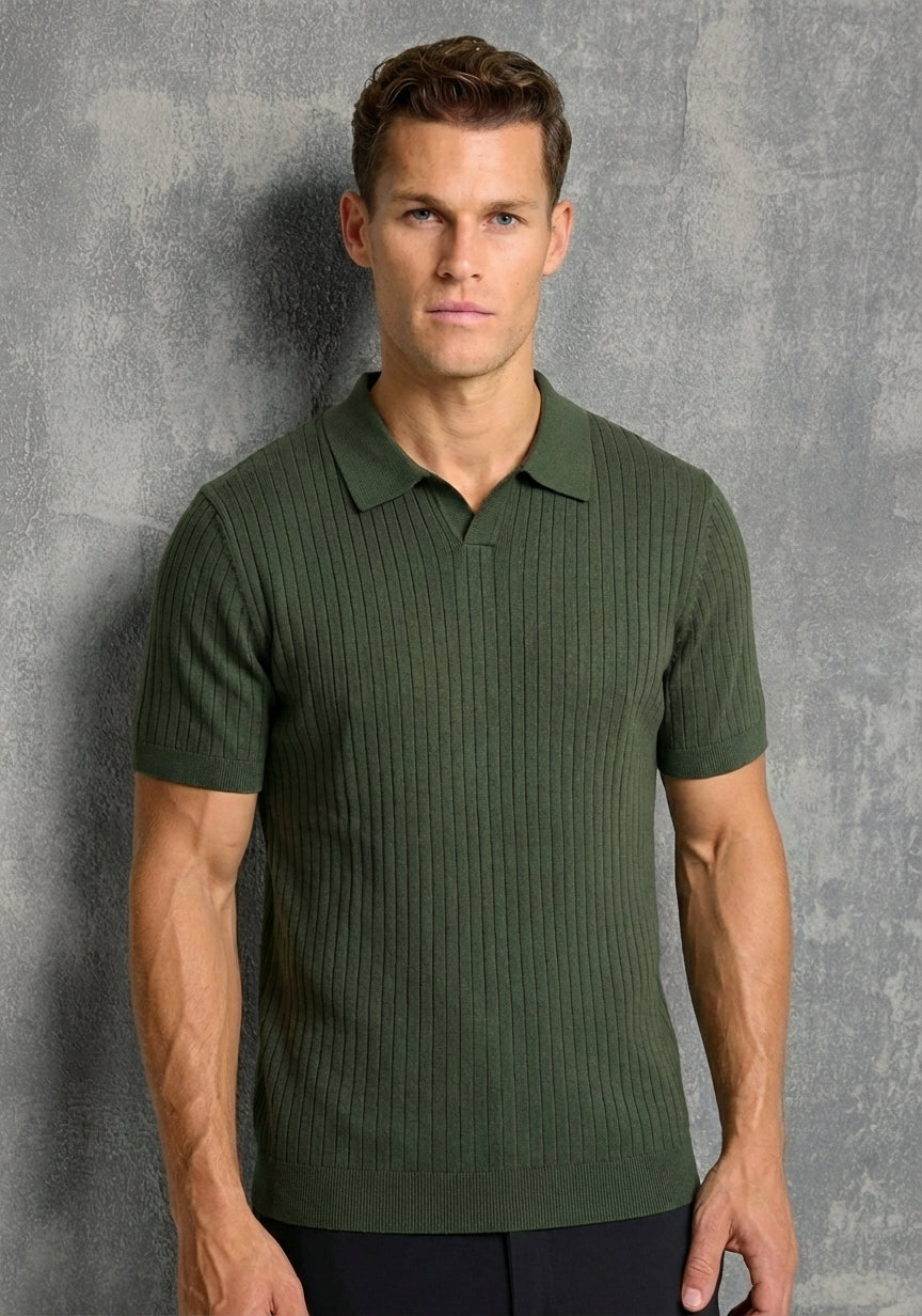 Jacquard Knit Polo
