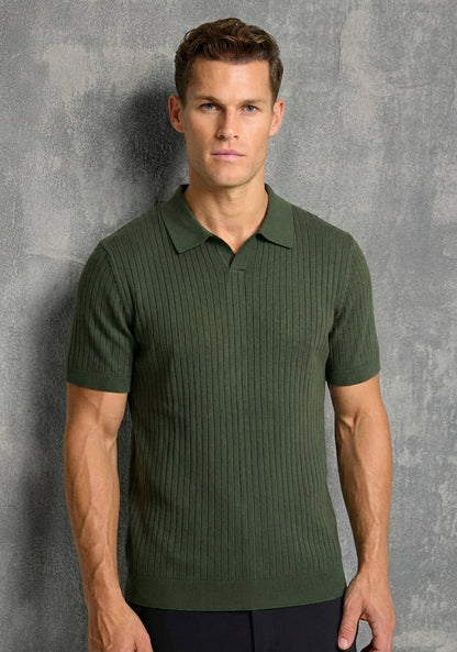 Jacquard Knit Polo
