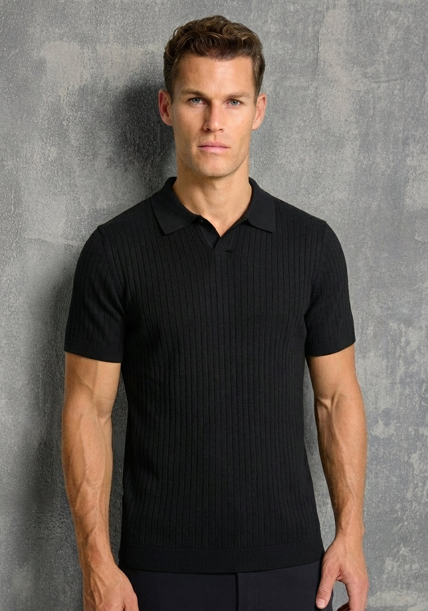 Jacquard Knit Polo