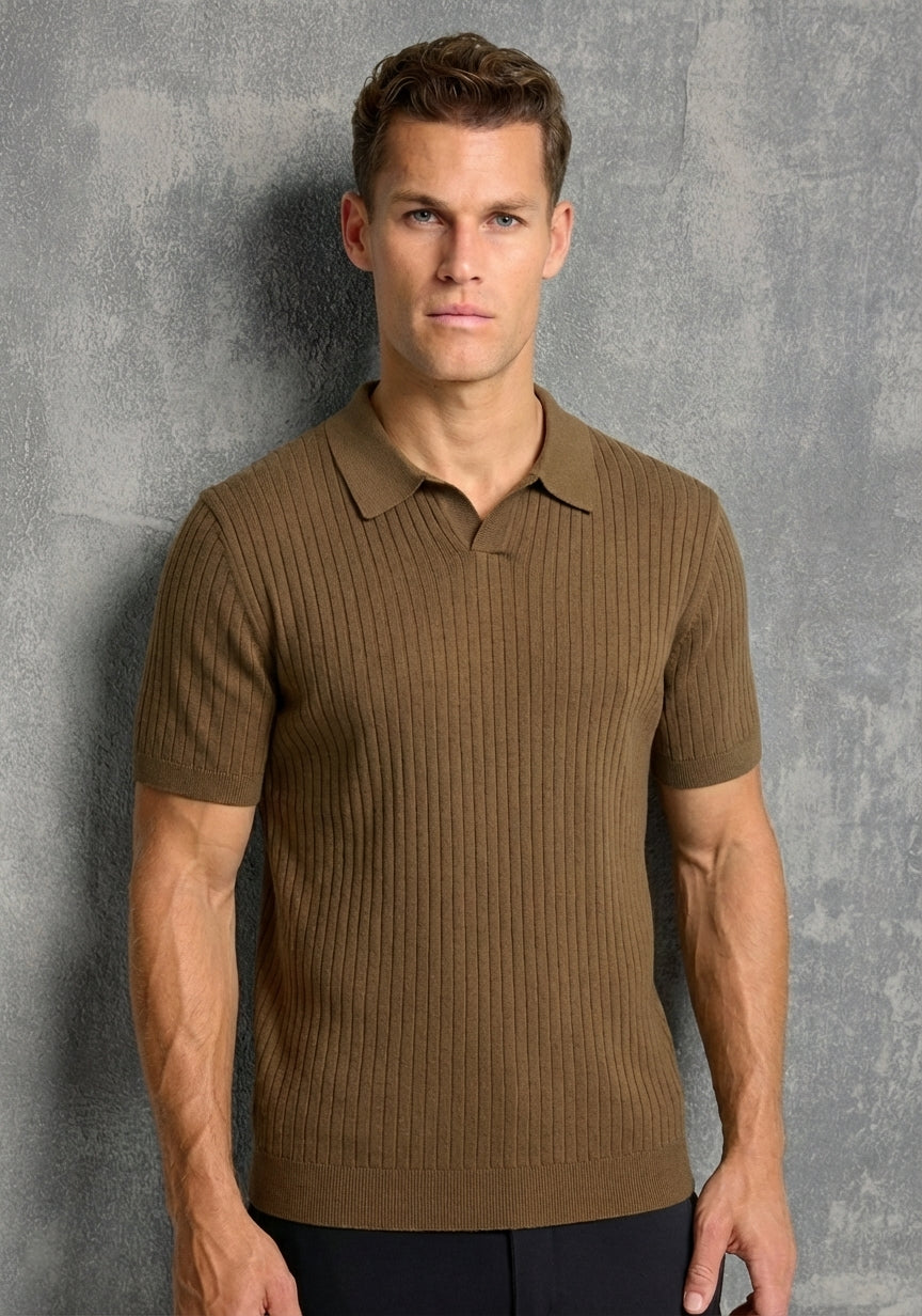 Jacquard Knit Polo