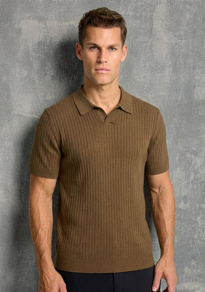 Jacquard Knit Polo
