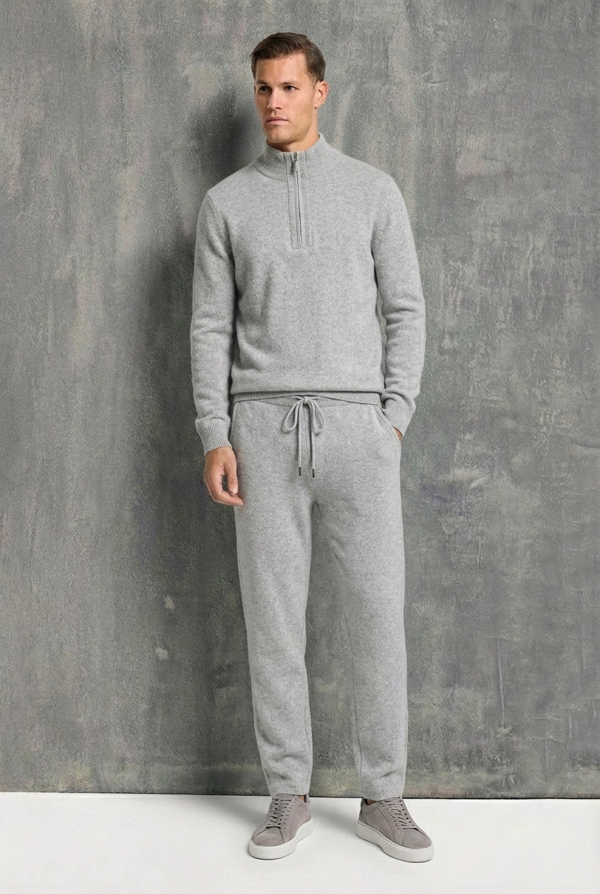 Half-Zip Knit Set
