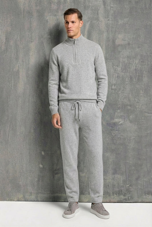 Half-Zip Knit Set