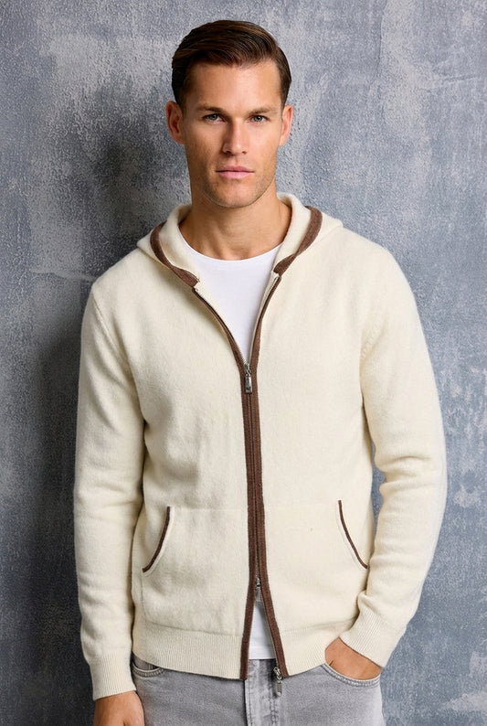 Cashmere Zip Hoodie