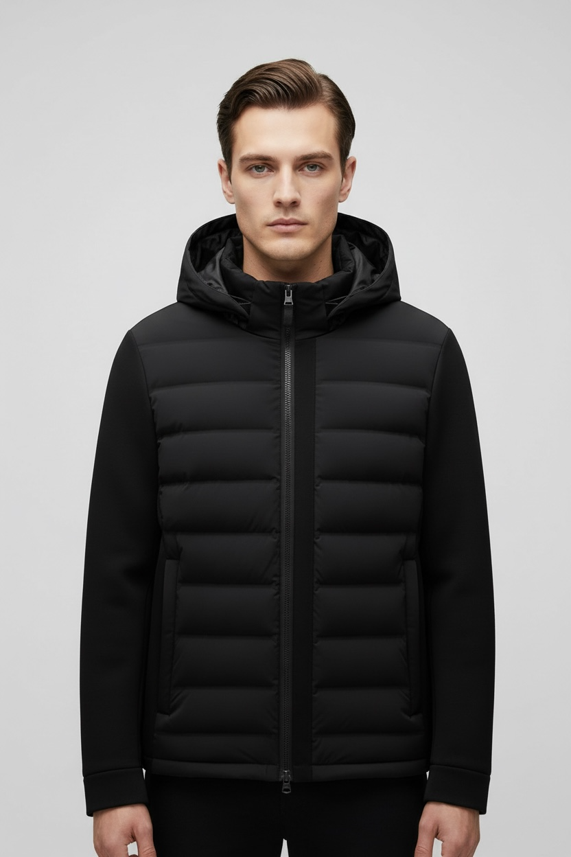 Hooded White Duck Down Warm Coat Down Jacket