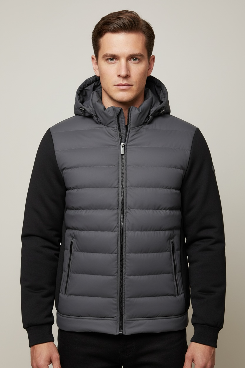 Winter New Men's Loose All-matching Casual Hooded Coat