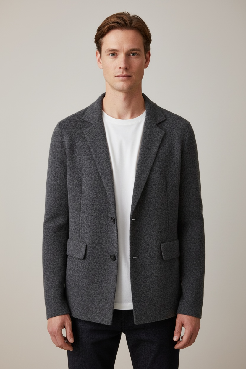 Wool Cardigan Suit Lapel Loose Fashionable Jacket