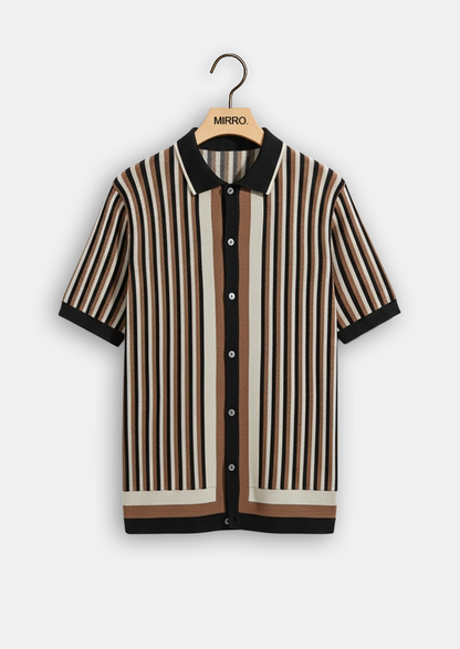 Tencel Stripe Polo