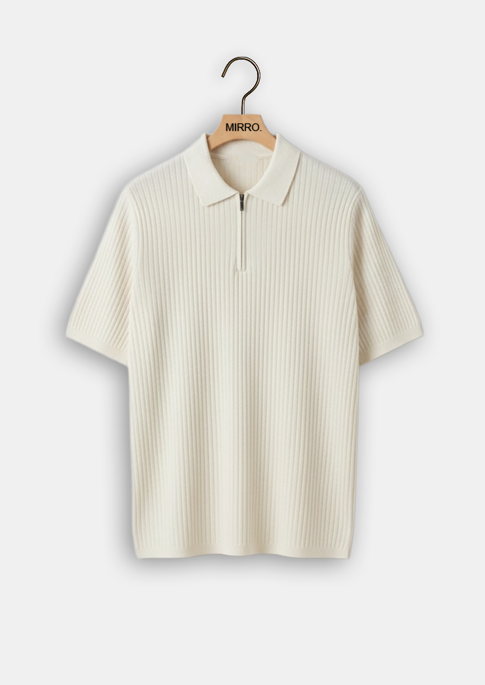 Men's Solid Color Casual Half Sleeve Bottoming Shirt