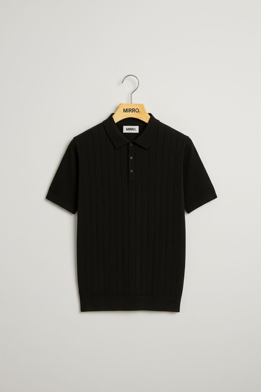 Light Luxury High-end Machine Washable Wool Short-sleeved Polo Shirt