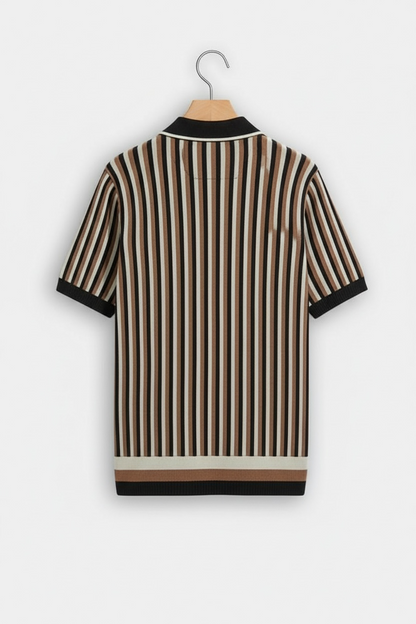 Tencel Stripe Polo