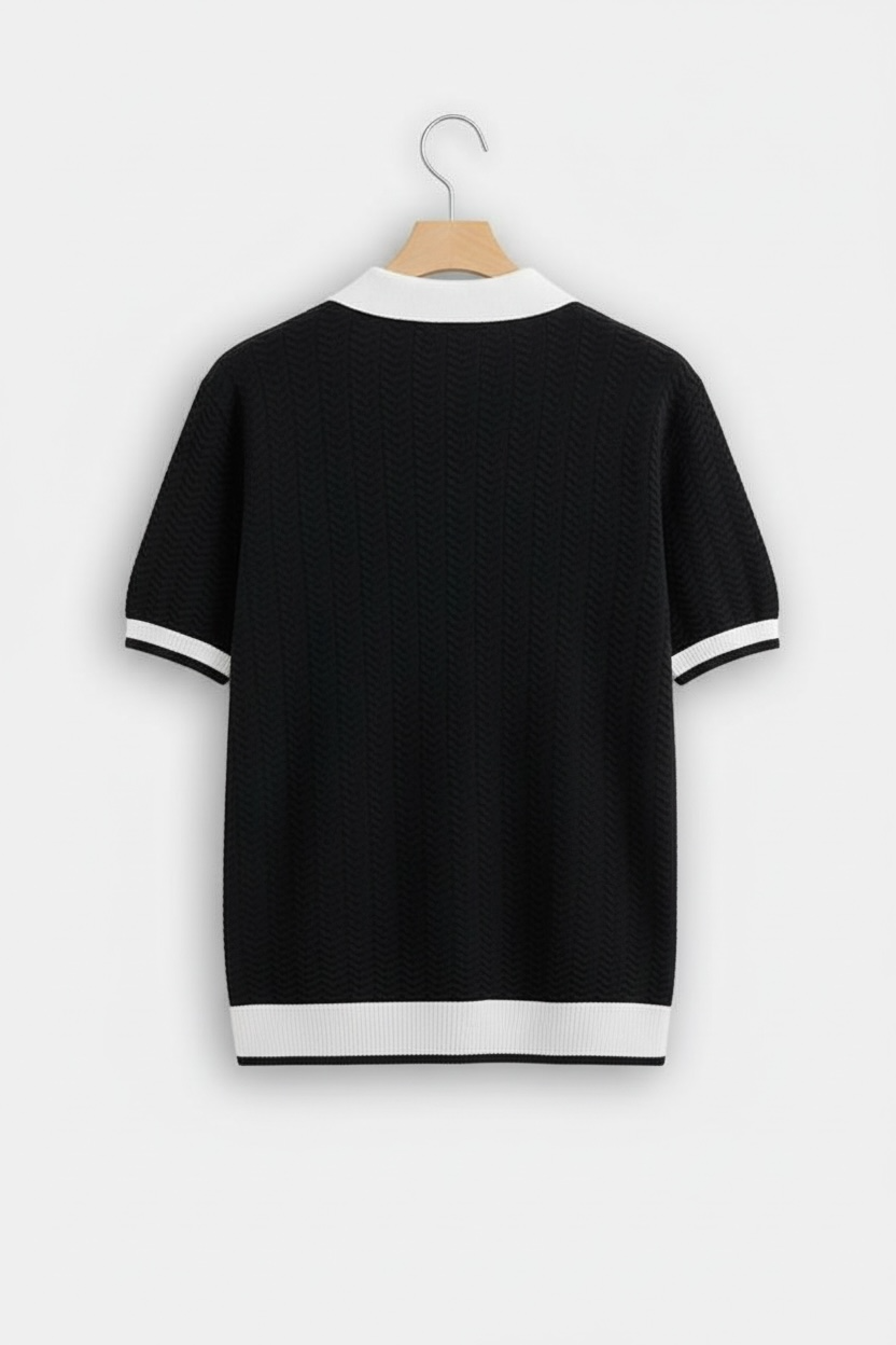 Polo Shirt Men's Ice Silk Led High-end Short-sleeved T-shirt Summer