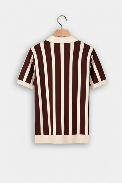 Textured Stripe Polo