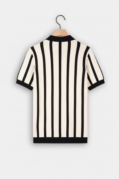 Textured Stripe Polo