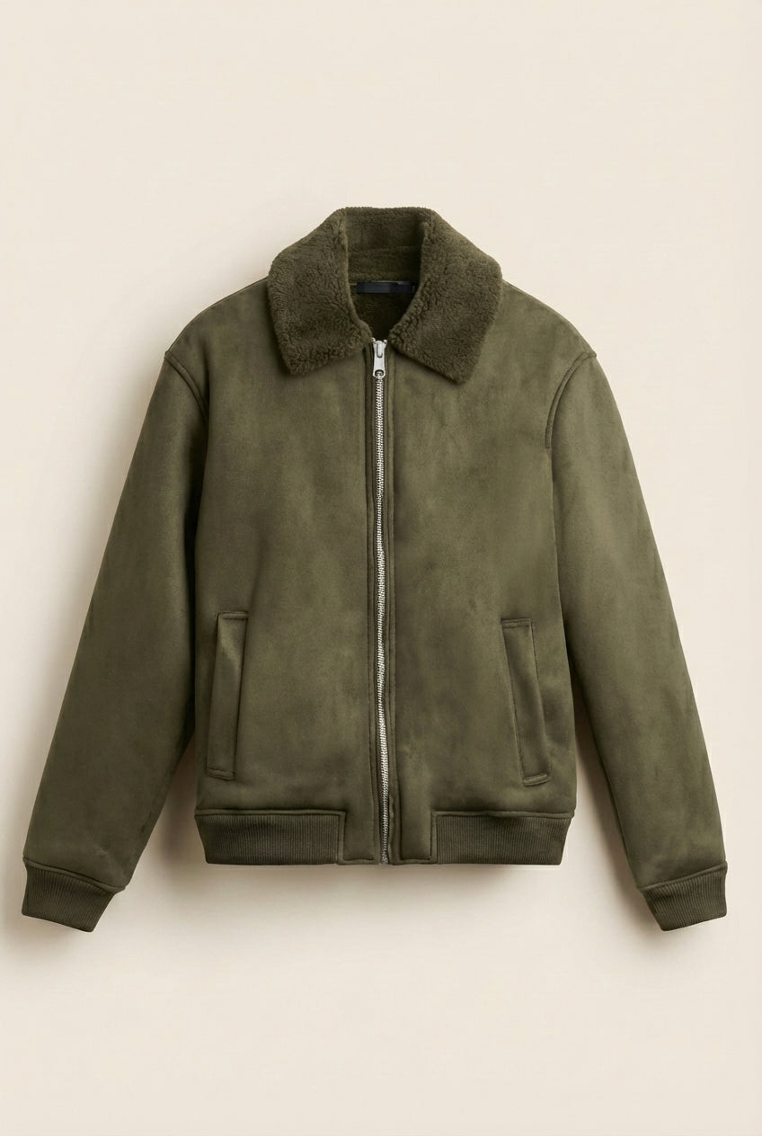 Suede Zip Jacket