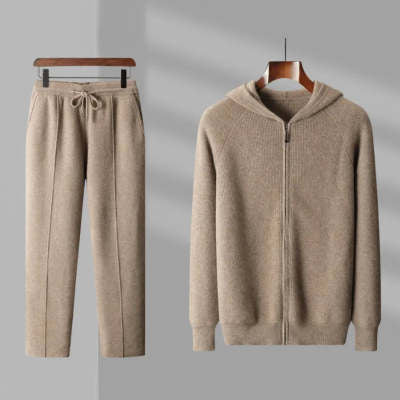 Wool Hooded Age-reducing Cashmere Loose Casual Sweater