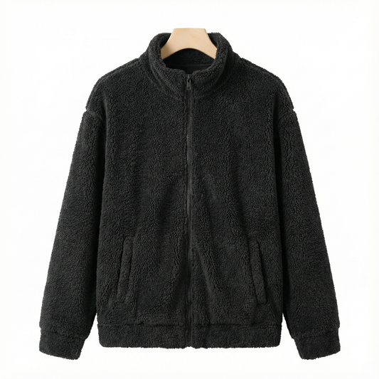 Casual Men's Solid Color Hooded Jacket