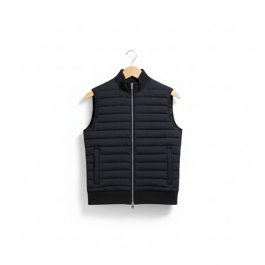 European And American Down Jacket Vest Light Stand Collar