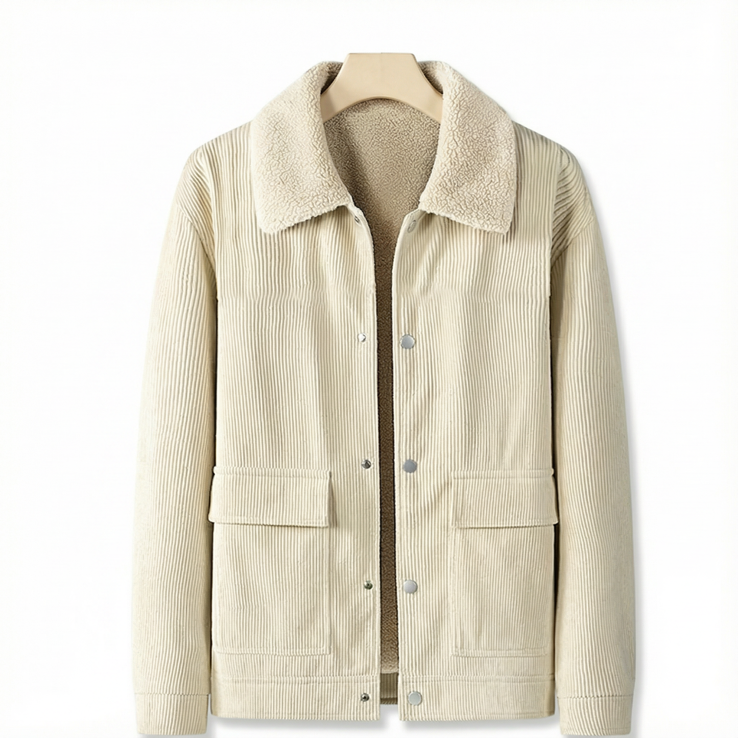 Autumn And Winter Lamb Fleece Warm High-quality Corduroy Jacket