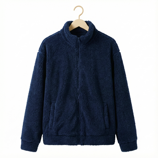 Casual Men's Solid Color Hooded Jacket