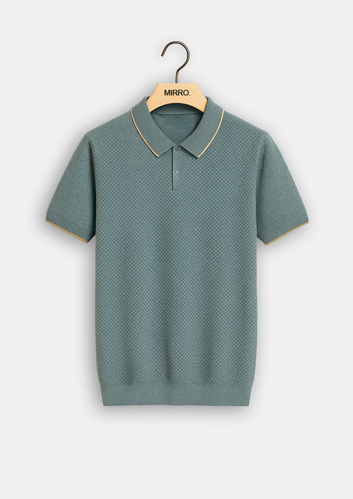 Cashmere Knit Polo