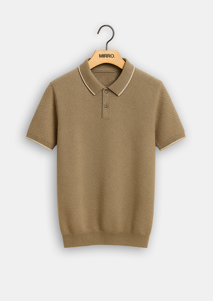 Cashmere Knit Polo