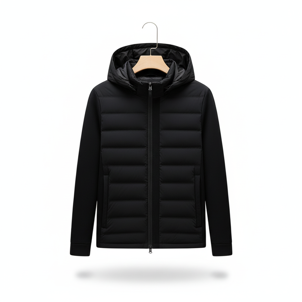 Hooded White Duck Down Warm Coat Down Jacket