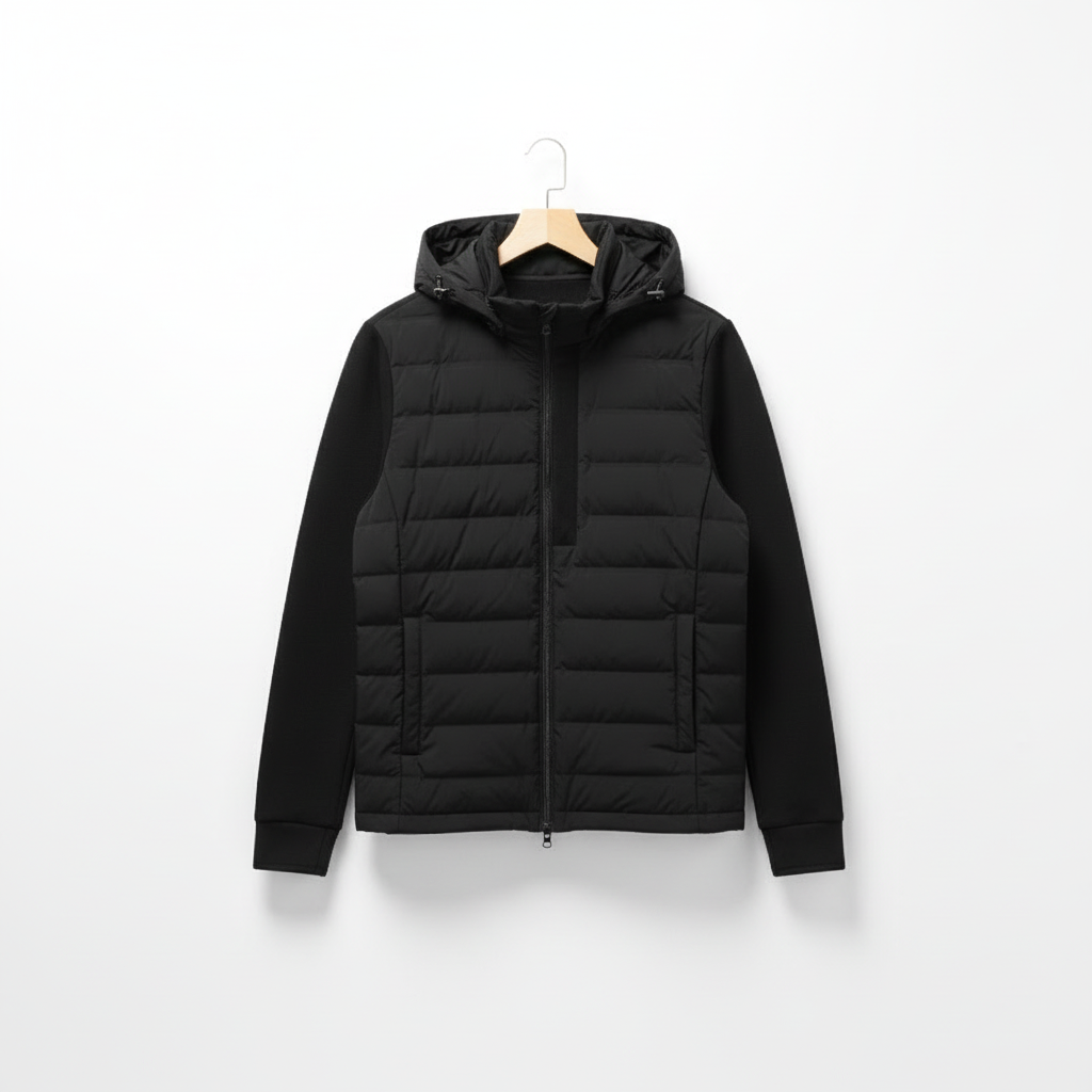 Hooded White Duck Down Warm Coat Down Jacket